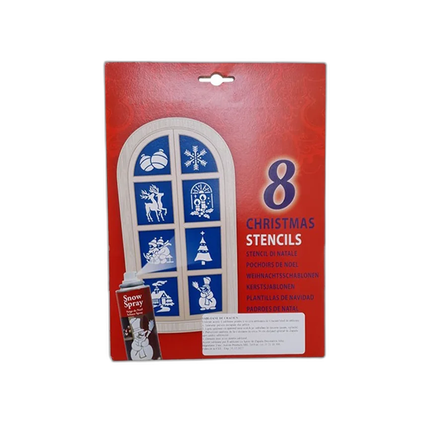 Sablon Decorativ de Craciun Christmas Traditions 8 bucati