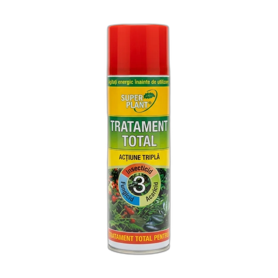 Spray Tratament Total Actiune Tripla pentru plante Super Plant 500 ml